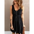 thumbnail image 1 of Vestido corto sin mangas Nikou con cuello en V para mujer tamaño XS S M L XL XXL, 1 of 5