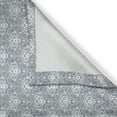 thumbnail image 3 of Ambesonne Grey Kitchen Curtains, Flora Lace Monochrome Pattern, 55"x36", Pale Slate Blue and White, 3 of 3