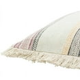 thumbnail image 2 of Zendaya Woven Global Pillow Cover in Burgandy, Ivory, 2 of 3