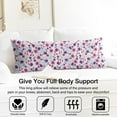 thumbnail image 3 of Floral Body Pillow Cover – Soft & Breathable, Hidden Zipper, 20"x54", Vintage Wildflower & Botanical Print with Butterflies & Bees – Gift for Side Sleepers, Pregnancy, Farmhouse Decor, 3 of 7