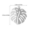 thumbnail image 3 of 5Pcs Metal Earring Charms Jewelry Charms Diy Making Charms Keychain Accessory, 3 of 8