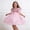 Pink, variant on ITSAME Girls Formal Tutu Dresses Sequin Bow Puff Sleeve Princess Wedding Pageant Party Gown Pink Size 7-8