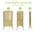 thumbnail image 4 of Little Partners Grow N Stow Folding Learning Tower®/Toddler Tower, Step Stool for Kids, 18m-6yrs - Natural, 4 of 13