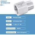 thumbnail image 5 of 304 Stainless Steel Forged Hex Reducer, 1" NPT Female x 1/2" NPT Male, Stainless Steel Pipe Fitting 2 Pack, 5 of 6