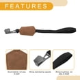 thumbnail image 5 of Unique Bargains 1 Pcs Universal Car Seat Headrest Hook for Most Car, SUV, Truck Car Seat Back Organizer Hooks Sturdy Faux Leather Metal Deep Brown 11.22"x1.89", 5 of 7