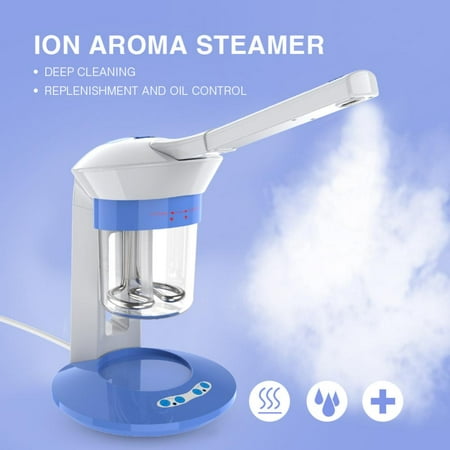 HERCHR Facial Steamer Portable Ion Vapour Ozone Steamer Face Care Home Use Aromatherapy Humidifier 110V, Aromatherapy Humidifier, Hot