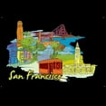 thumbnail image 3 of CafePress - San Francisco Travel Poster Pajamas - Women's Dark Pajamas, 3 of 4