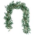 thumbnail image 2 of leaveforme 2PCS Artificial Eucalyptus Willow Garlands, Leaf Greenery Garland for Baby Bridal Shower Centerpieces Party Balloon Cake Thanksgiving Halloween Christmas Table Decorations, 2 of 6