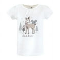 thumbnail image 3 of Hudson Baby Infant and Toddler Girl Short Sleeve T-Shirts, Girl Winter Animals, 3 Toddler, 3 of 7