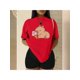 thumbnail image 1 of Playera blusa De Capybara Comiendo Helado Capibara Ropa De Mujer Chic Color Rojo Talla Grande Marca Emil SaEs, 1 of 4