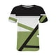 thumbnail image 5 of Camiseta de Manga Corta de las Mujeres de Cuello Redondo de Impresión Casual Top de las Señoras, Poliéster Ligero para el Hogar Diario Y Cómodo, 5 of 9