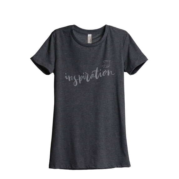 Thread Tank Inspiration Dove Women's Relaxed Crewneck T-Shirt Tee Charcoal Small