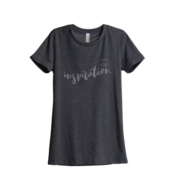 Thread Tank Inspiration Dove Women's Relaxed Crewneck T-Shirt Tee Charcoal Small