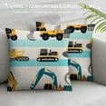 thumbnail image 3 of Best Gift Quote Trucks Baseball Sport to My Grandson Square Linen Decorative Throw Pillow Cover Cushion Case for Outdoor Bed Sofa Couch, 3 of 5