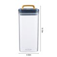 thumbnail image 3 of Vrorvz Sealable Plastic Kitchen Pantry Storage Containers for Dry Goods Snacks Tea Pasta Sugar Modular Design Easy Clean Stackable Space Storage Food Grade Material 3 Sizes for Home Outdoor Use, 3 of 7