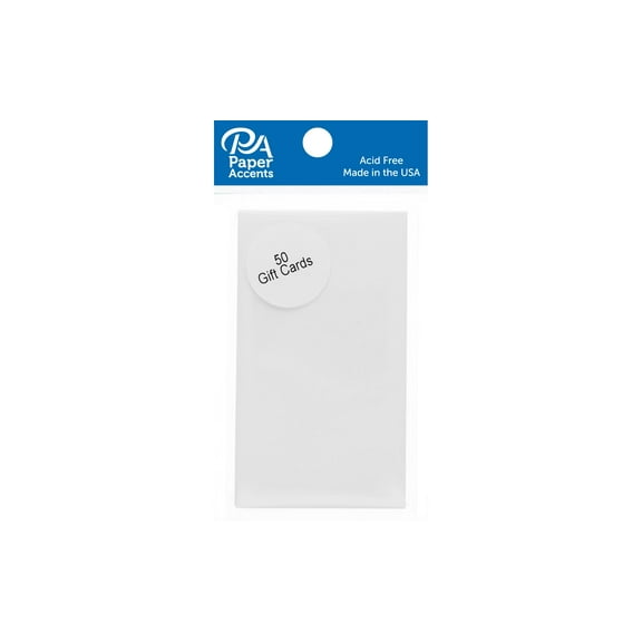Gift Card 2x3.5 50pc White