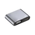 thumbnail image 1 of USB C Hub 4-In-1 Docking Station with 5Gbps USB 3.0, 4K HD, VGA, 87W PD Charging for , Laptops, & More, 1 of 5