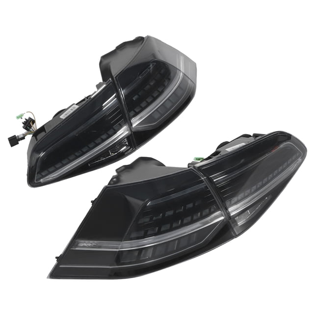 VLAND R-Look Feux Arrière Dynamiques à Lentilles Fumées, Lampe Inversée Compatible avec MK7 MK7.5 2013-2020