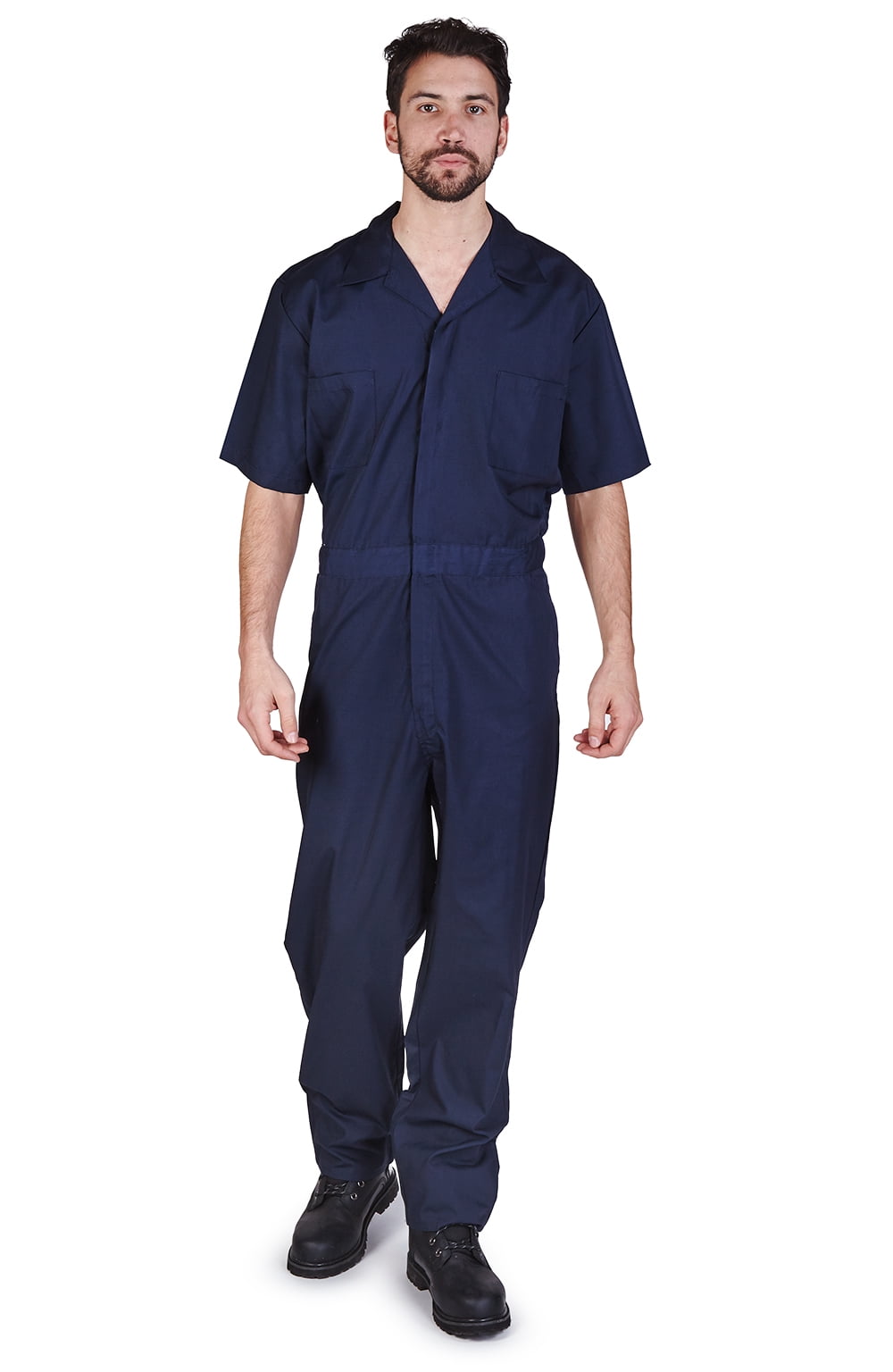 Men's Perfection Uniforms Blue Reflective Coveralls with pockets NWT Size 4XLT 
