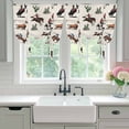 thumbnail image 4 of Western Cowboys Tie Up Curtains for Windows, Adjustable Balloon Window Shades, Beige Vintage Country Cactus Kitchen Window Treatments Farmhouse Short Curtains with Rod Pocket 42"x45", 4 of 8