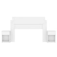thumbnail image 2 of MOBI Cabecera Matrimonial Vera con 2 burós de madera – Color Blanco, 2 of 5