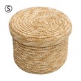 thumbnail image 2 of AIHOME Wheat Straw Woven Storage Basket Storage Basket Innovative Basket Rustic Natural Brown Finish Storage, 2 of 2