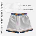 thumbnail image 3 of FORMRS Boys Swim Trunks Quick Dry Mesh Liner Boardshorts Sizes XS-XL, Large Purple Flowers, 3 of 7