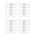 thumbnail image 3 of Binding Rings, Free Writing Plastic Binding Rings Hold 60 Sheets Paper Transparent Material Segmented Design Easy Use  For Office Supplies For School Use Transparent, 3 of 8