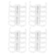 thumbnail image 3 of Suministros De Oficina, Capacidad Para 60 Hojas Anillos De Encuadernación De Papel Diseño Segmentado Uso Fácil Espesor De Encuadernación De 11 Mm Escritura Libre Para EOTVIA Blanco transparente, 3 of 8