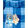 thumbnail image 3 of Bluey Bingo Flannel Shacket Plaid Toddler, 3 of 5