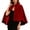 Wine, variant on Women's Velvet Cape Shawl, Elegant Stand Collar Cloak With Chinese Knot, Formal Evening Wedding Cover Up & Wrap Wine Free Size