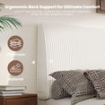 thumbnail image 4 of JONPONY Simple Upholstered Headboard for Queen Size Bed, Height Adjustable and Ergonomic Headboard,Easy Assemble, Sturdy and Durable,Beige, 4 of 11