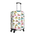 thumbnail image 3 of Disketp Yoga Dogs Poses Elastic Travel Luggage Cover Travel Suitcase Protective Cover For Trunk Case Apply To 18''-32'' Suitcase Cover (Luggage not included)-X-Large, 3 of 9