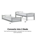Better Homes & Gardens Tristan TwinoverTwin Convertible Floor Bunk