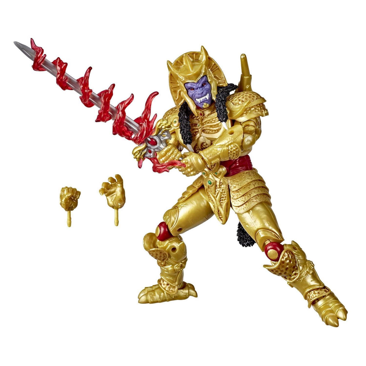 Power Rangers Lightning Collection Mighty Morphin, figurine Goldar de collection haut de gamme de 15 cm, avec accessoires