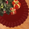thumbnail image 6 of Knitted Christmas Tree Skirt,Xmas Tree Skirt Mat for Holiday Party Decorations, Thick and Festive Indoor Decor, for Christmas Home Decor, Holiday Gathering and Seasonal Celebrations, 6 of 8