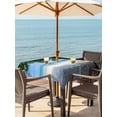 thumbnail image 3 of Outdoor Tablecloths with Umbrella Hole & Zipper, Coastal Beach 54x54 Inch Square Tablecloths, Summer Ocean Sea Modern Palm Coconut Tree Waterproof Table Cloth, Patio/Pool/Picnic Table Covers, 3 of 8