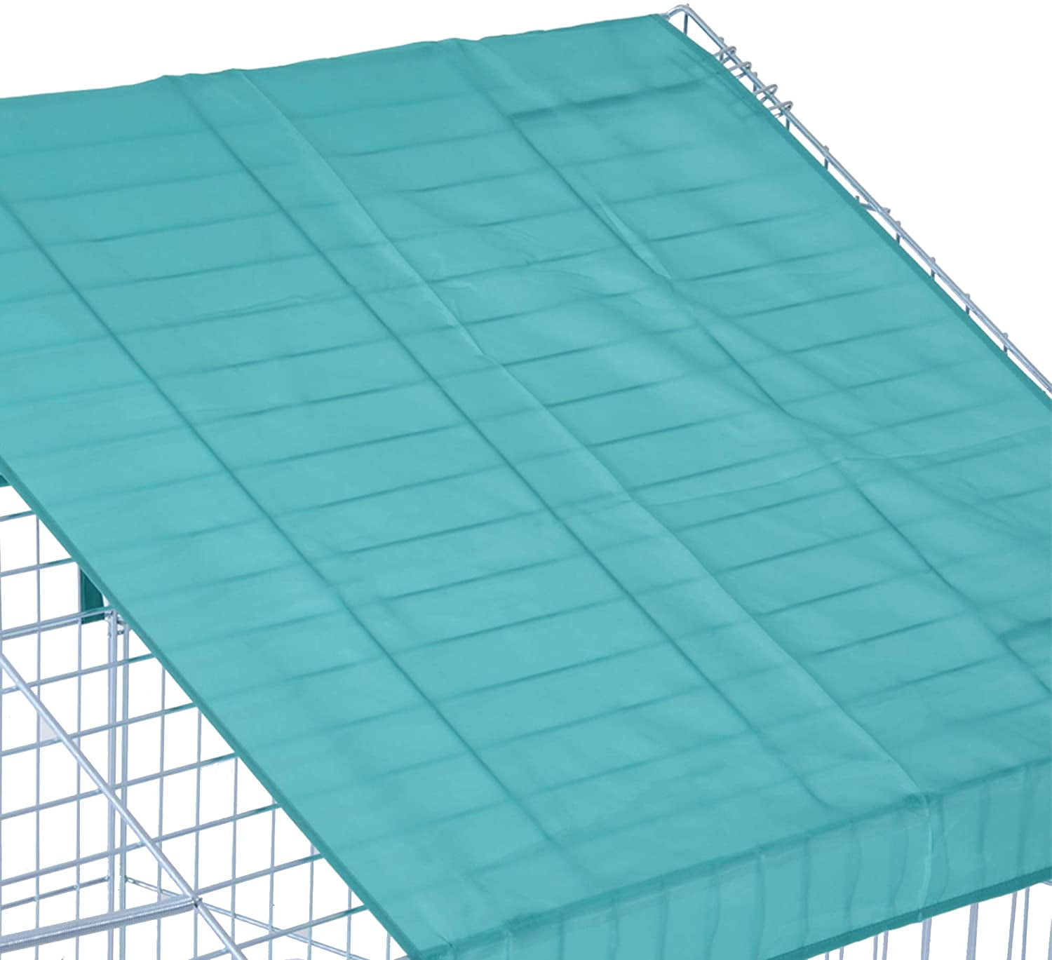 Mcage Flexible 87" X-Large No Rust Galvanized Outdoor Crate for Chicken, Puppies & Kittens with Pet Kennels & Crates