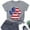 Gray, variant on BRGZLK American Flag Patriotic Shirt For Toddler Kids Funny Graphic Cotton T-Shirt Boys Girls Cute Round Neck Soft Short Sleeve Top Black 5-6 Years