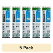 (5 pack) Duck Brand 12 ft. Long Foam Pipe Cover, Fits 1 in. Pipes, Black