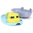thumbnail image 2 of Green Toys Tugboat, Grey/Yellow/Turquoise Toddler pouring bath toy, unisex, 2 of 2