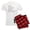 With Red Plaid Pant, variant on CafePress - Eat Sleep Bike Repeat Pajamas - Men's Light Loose Fit Cotton Pajama Set