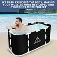 thumbnail image 3 of Portable Foldable Bathtub,Separate Family Bathroom SPA Tub,Soaking Standing Bath Tub for Shower Stall,Efficient Maintenance of Temperature,Ideal for Hot Bath Ice Bath 41x23x19Inches(81 Gal Capacity), 3 of 8