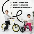 thumbnail image 4 of Balance Bike - 30.5 cm (12") Training Bikes for Kids and Toddlers - 1.8kg (4lbs) Kids' Balance Bike - No Pedal Push Bicycle for Boys or Girls, 4 of 7