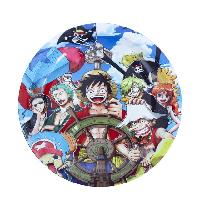 Lindo conjunto de decoración para fiesta de cumpleaños de la serie Anime One Piece, bandera, pastel, fiesta, plantación de bandera, bola, decoración para fiesta de cumpleaños de niños