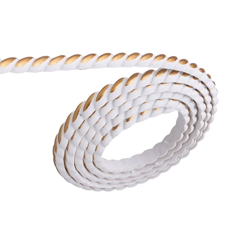 STOBOK Plastic Flexible Self Adhesive Molding Trim for Walls Corners Cabinets and Mirrors