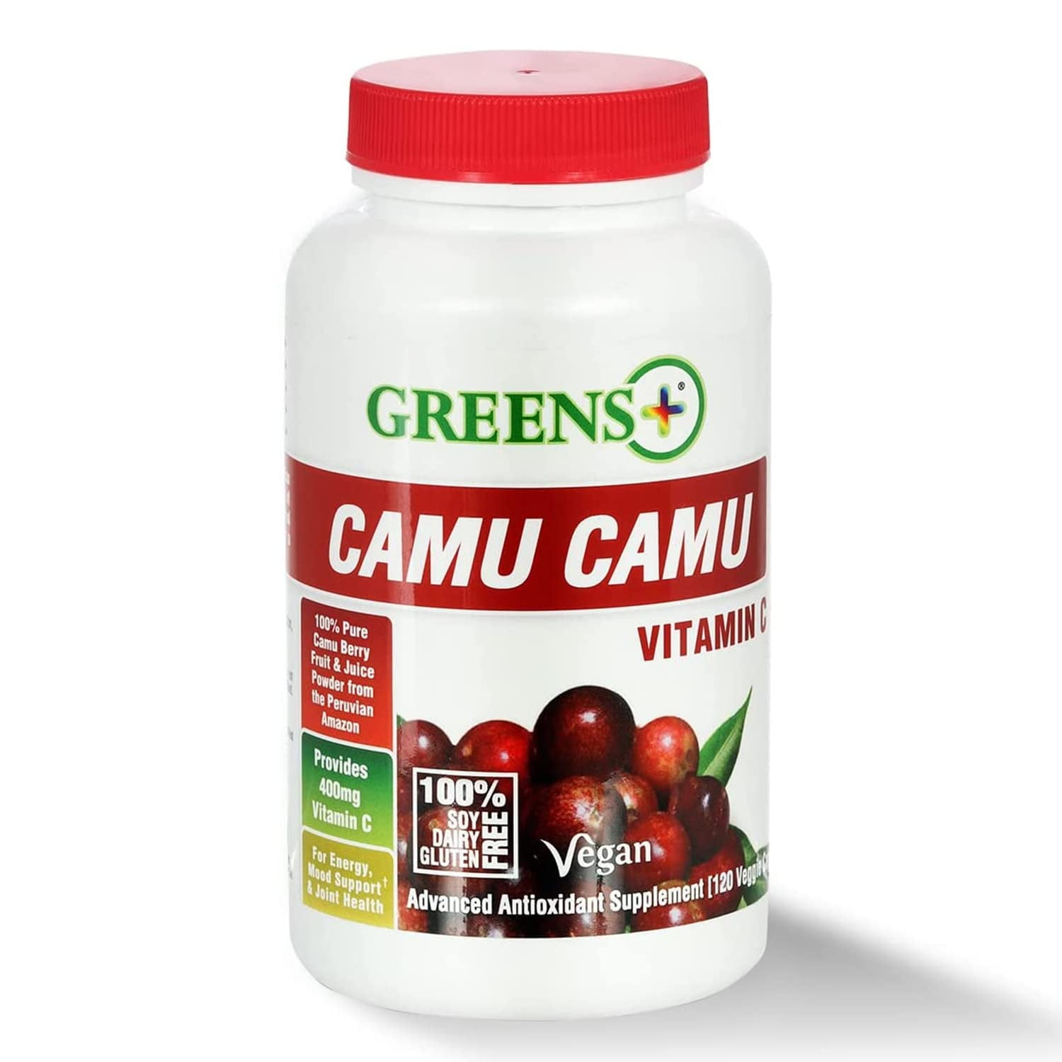 Greens Plus Camu Camu Dietary Superfruit Supplement - 120 Veggie Capsules