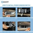 thumbnail image 2 of ECCPP Black Window Switch Bezel Front Left Drivers Side Replacement fits for 2004-2006 Chevy Silverado 1500 2500 3500 2004-2006 GMC Sierra 1500 2500 3500 OE 89045124, 2 of 6