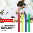 thumbnail image 2 of 4 Plastic Straight Rulers Plastic Rule Measuring Tool for Student School Offic √ E8I2, 2 of 7