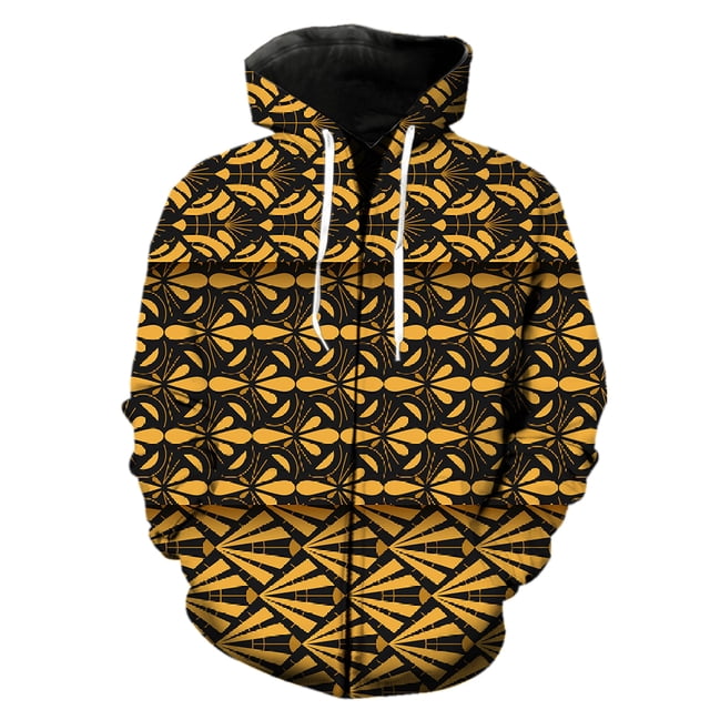 Sudadera con capucha y cremallera de manga larga con estampado abstracto para hombre, genial y divertida, gran oferta 2024, ropa de calle Harajuku, moda para adolescentes, primavera